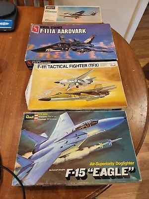 Lot Of 4 Fighter Jet Model Kits - Revell AMT & Hasegawa • $25