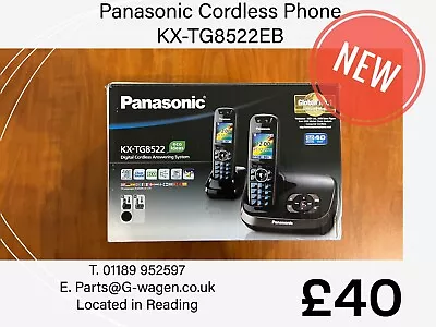 Panasonic KX-TG8522 Twin Cordless Phones And Answer Machine System Tested • £40