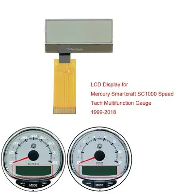 Gauge LCD Display For Mercury Smartcraft SC1000 Tachometer Speedometer Dashboard • $26.41