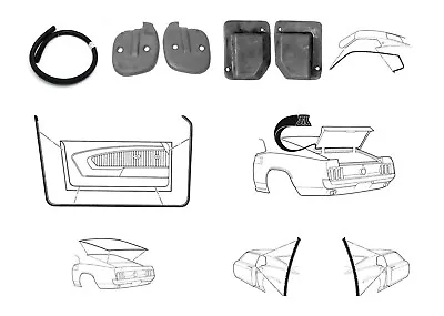 Mustang Weatherstrip Seal Kit Fastback 1969 1970 • $227.95