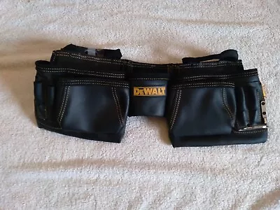 DeWALT DG5472 Carpenter's Top Grain Leather Tool Belt Pouch Bag • $80