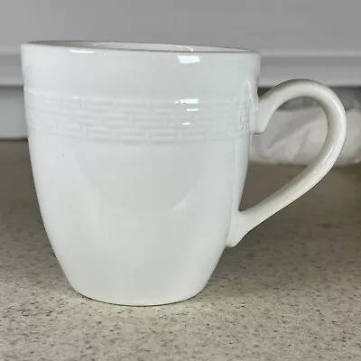 Martha Stewart Everyday White Basket Weave Mug MSE • $3.99