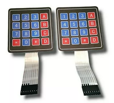 4x4 Matrix 16 Key Membrane Keypad Compatible With AVR  Lot Of 2 • $9.99