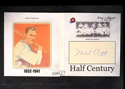 2020 Historic Half Century Era II (1932-1941) 1933 Goudey 1/1 Mel Ott Auto HOF • $1516.10