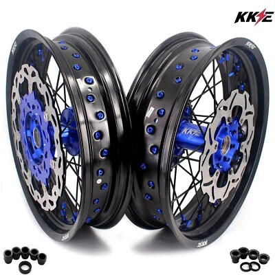 $989 • Buy KKE 3.5/4.25*17 Supermoto CNC Wheels Rim For Yamaha YZ250F YZ450F 2003-2023