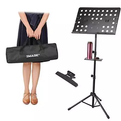  Music Stand 21.6-63 Inch Sheet Music Stand Adjustable And Foldable Travel  • $58.96