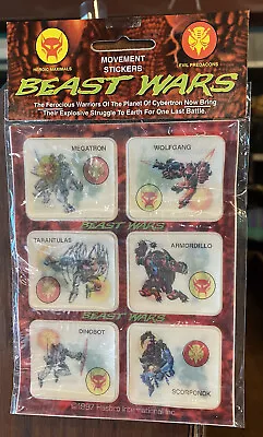 Vintage Transformers Beast Wars G1 B1 Australia Only 3d Changing Stickers Mip!!! • $29.99