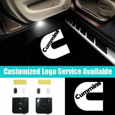 $17.99 • Buy 2Pcs Wireless Car Door Welcome Projector LED C Cummins Logo Shadow Lights