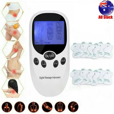 Electrical Massager Tens Machine Unit Back Pain Therapy Pulse Muscle Stimulator • $18.89