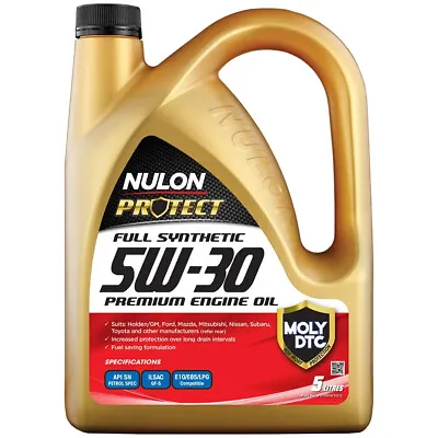 Nulon Protect Full Synthetic Engine Oil 5W-30 5 Liters • $83.99