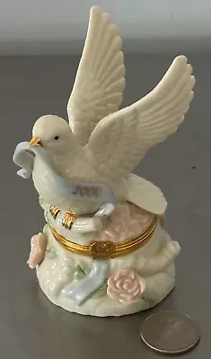 LENOX Millennium Of Peace Treasure Trinket Box 2000 W/ 24 Karat - FREE SHIP • $21.95