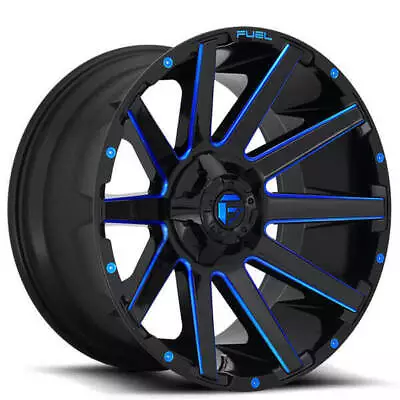 20x9 Fuel Wheels D644 Contra Gloss Black W Candy Blue Off Road(S45) • $1784