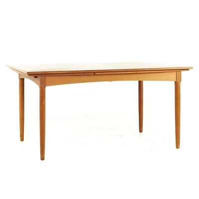 Kurt Ostervig Style Mid Century Teak Hidden Leaf Dining Table • $4395