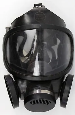 MSA Gas Mask Dual Canister Cosplay Display Inoperable Full Face Black Costume • $99.95