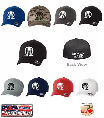 Molon Labe Greek 2nd Amendment  Curved Flat Bill Flexfit Hat  *ship In The Box* • $19.99