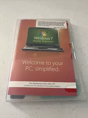 Microsoft Windows 7 Home Premium 64Bit DVD With Product Key - Free Shipping • $41.50