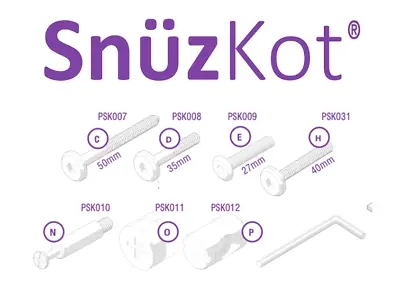 SnuzKot Cot Bed (General And Mode) Screws Screwbag Fittings Spares Parts  • £4.99
