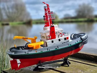 RADIO CONTROL RC TUG BOAT HENG LONG 3810 Water Spray Jet Boat HUGE Sail Ship UK • $212.99