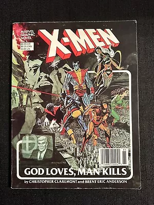 Marvel Graphic Novel #5 X-Men God Loves Man Kills 7th Printing 1982. • $30