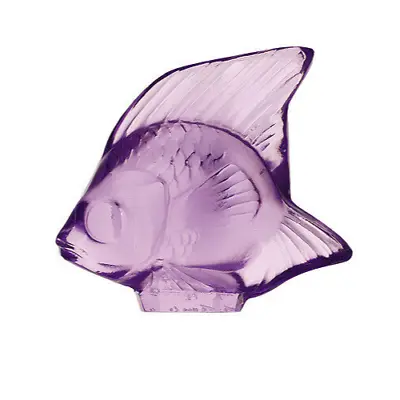 Lalique Crystal (Brand New) Fish Sculpture Colour & Code : LIGHT PURPLE 3003000 • £95