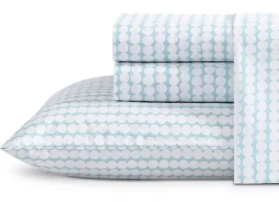 Marimekko Pikku Rasymatto Cotton King 4pc Sheet Set Aqua Blue New • $145.99