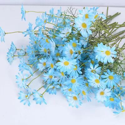 Artificial Silk Fake Daisy Flowers Bouquet Wedding Party Home Outdoor Decor UK • £1.99