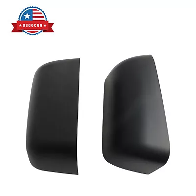 Set Of 2 Front Textured Black Door Towing Mirror Caps For 2004-2014 Ford F-150 • $50.36