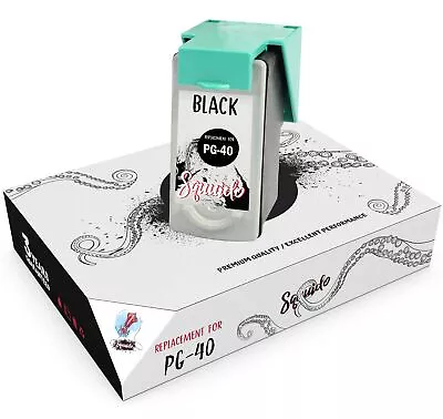 1 BK Ink For Canon PG40 Pixma IP1200 IP1300 IP2500 IP2600 MP150 • £15.99