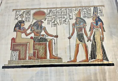 Home Wall Decor Egyptian Hieroglyphics Papyrus Painting Art Poster Unframed • £15.20