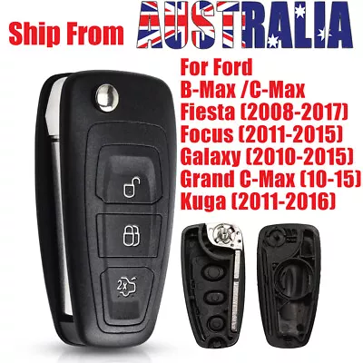 For Ford Focus Fiesta 2013 Remote Key Shell Fob Case With HU101 Blade 3 Button • $9.59