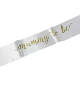 Mummy To Be Sash For Baby Shower Party Baby Blue Baby Pink And White • £3.99