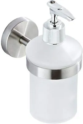 Soap Dispenser Wall Mounted Liquid Bathroom Hand Soap Shower Gel Shampoo New • £12.99