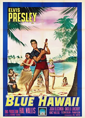 Elvis Presley In Blue Hawaii Vintage Movie Poster • $18