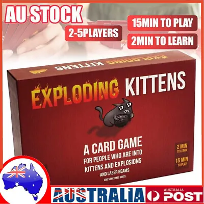 Exploding-Kittens Original Edition Card Game Toy For Ages 14+ Teens Adults New • $13.99