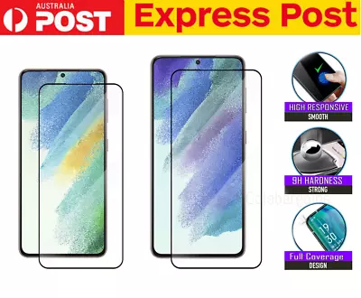 For Samsung S24 S23 S22 S21 Note S10 Plus Ultra Tempered Glass Screen Protector • $3.95