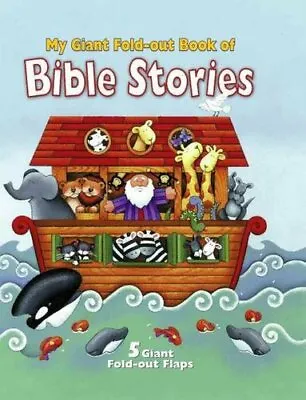 MY GIANT FOLD OUT BOOK OF BIBLE STORIES By NOLAN ALLIA ZOBEL DOHERTY • £5.05