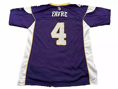 Minnesota Vikings #4 Brett Favre NFL Football Jersey Youth Size X-Large Reebok • $12.32