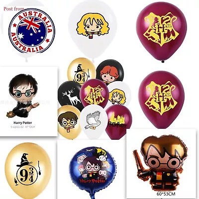 Harry Potter Balloon Set Birthday Party Decoration (10 Latex + 2 Foil) Au Stcosk • $6.98