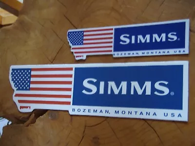SIMMS American Flag Bozeman Montana USA  Large-Small Decal/sticker • $25