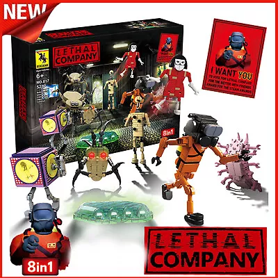 2024 New Horror Game Model Building Kits Contains 8 Famous Action Characters • £17.32