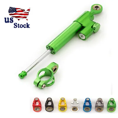 US Aluminum Steering Damper Stabilizer For Universal Motorcycle Dirt Bike • $39.99