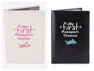 Personalised My First Passport Holder Child Children’s Kids Baby Passport Cover • £15.99
