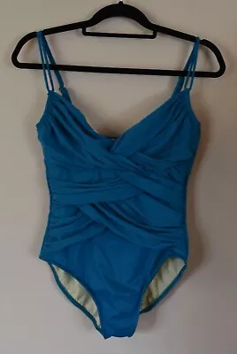 Magic Suit 10DD Aqua Teal Green One Piece V-neck Swimsuit Underwire • $29.99