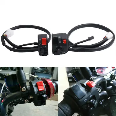 2X Motorcycle 22mm 7/8in Handle Bar Ignition Engine Stop Lamp Horn Light Switch • $30.97