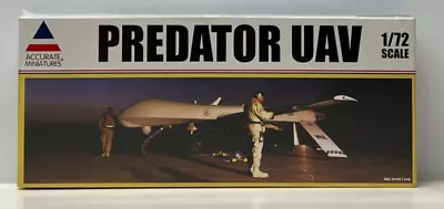 Accurate Miniatures Plastic Model Kit 0412 1:72 Scale Predator UAV NEW SEALED • $29.99