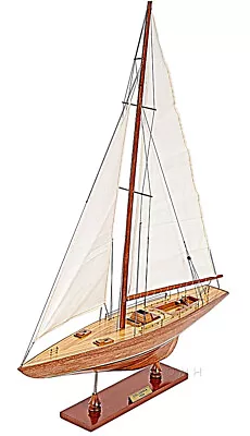 $176.99 • Buy America's Cup Columbia 1958 Yacht Model 24  Built Wooden Sailboat 12 Meter Boat