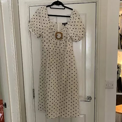 QED London Cotton Dress Size 14 Buckled Front  • £4