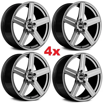 22 Gunmetal Anthracite Wheels Rims Fondmetal Tsw Niche Five Spokes • $995