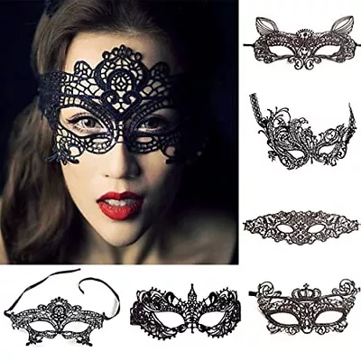 6 Pcs Lace Eyemask Masquerade Party Ball Cosplay Eye Mask Decor For Women • $13.77