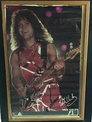 Eddie Van Halen 1983 Original Vintage Poster 21 X 31 Old Store Stock • $39.99